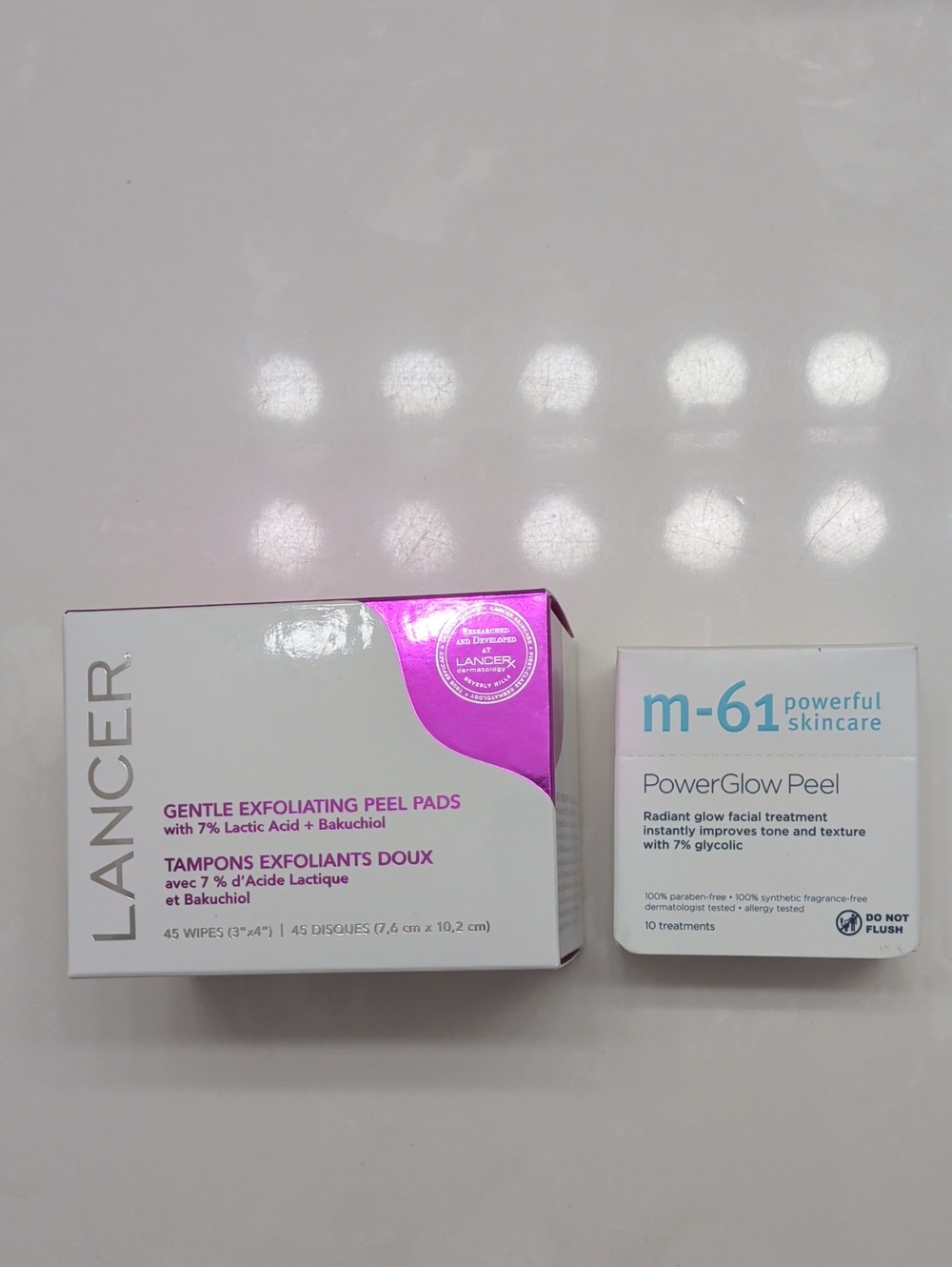 Glow Bundle: Lancer Gentle Exfoliating Peel Pads(31 Pads) + M-61 Powerglow Peel